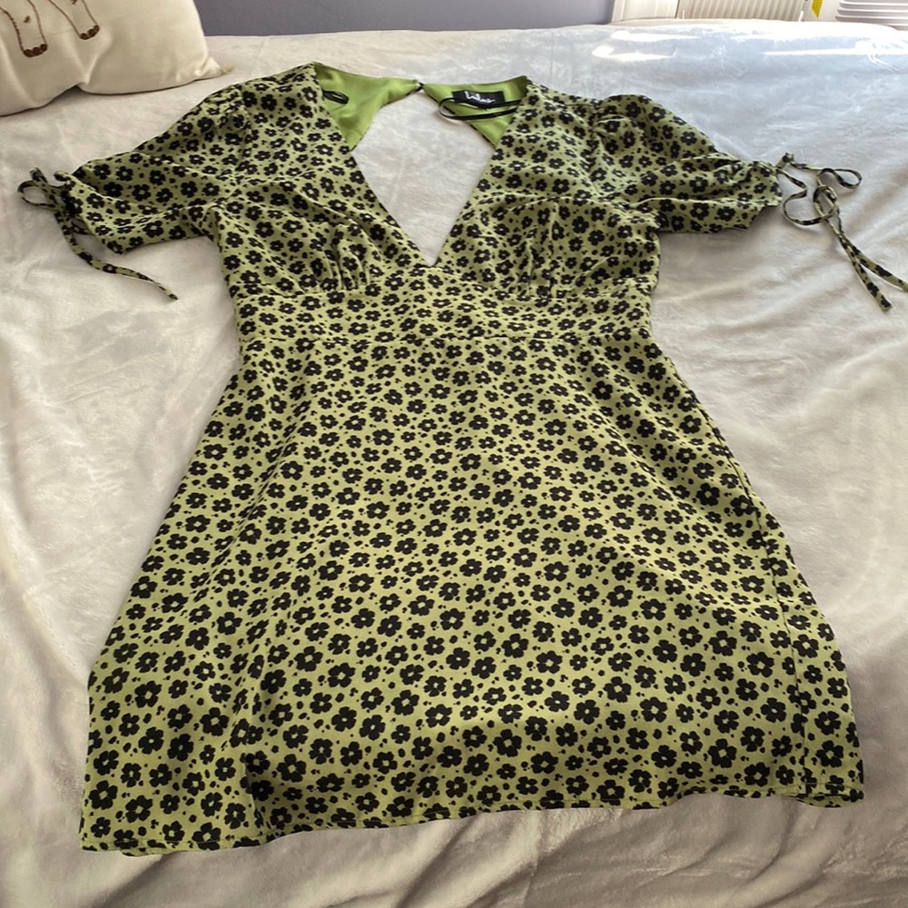 Puff Sleeve Floral Mini Dress
